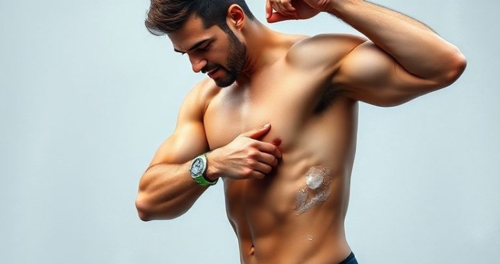 athlete using cold therapy on sore muscles after a workout