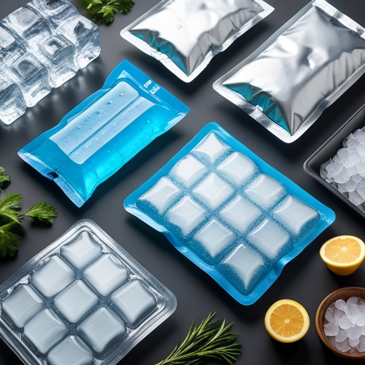various types of ice packs insulated, including gel packs, reusable ice packs, and dry ice packs